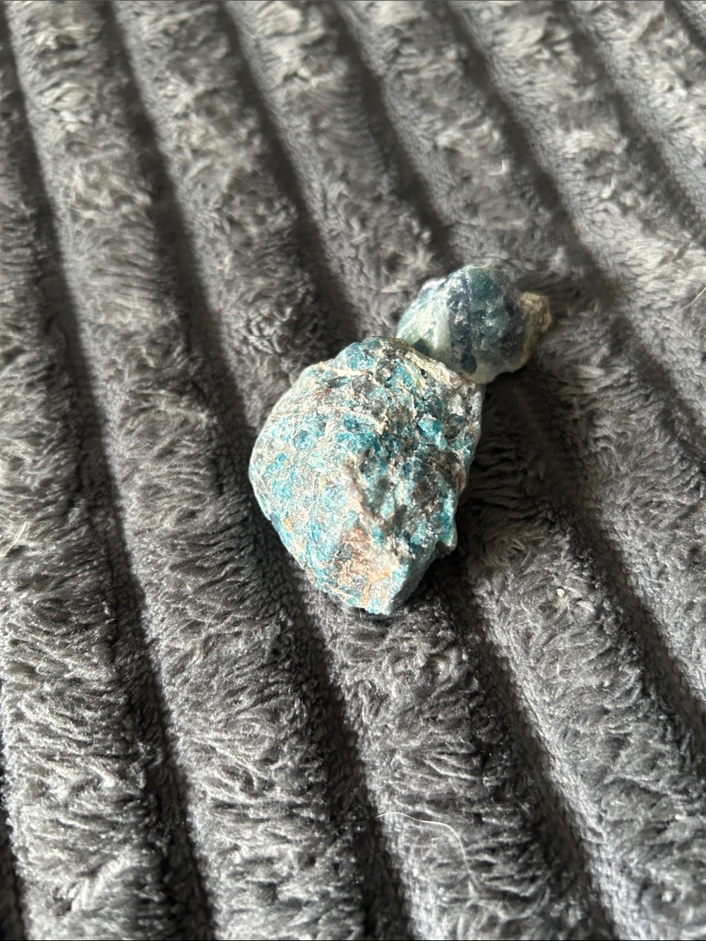 Blue Raw Chrysocolla Pendant -